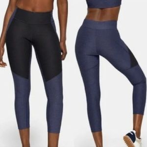 OUTDOOR VOICES Crop Warm Up 7/8 Blue Yoga Leggings